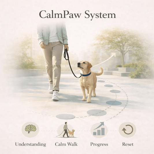 Stop turning every walk into a battle — Learn how to walk a reactive dog calmly, in just a few days - CalmPaw